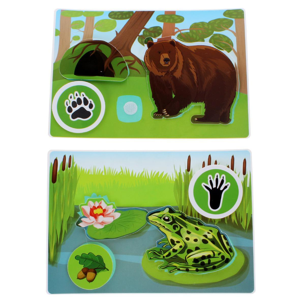 Пазл-липучка "Лесные животные". 112023 (Р.с.)