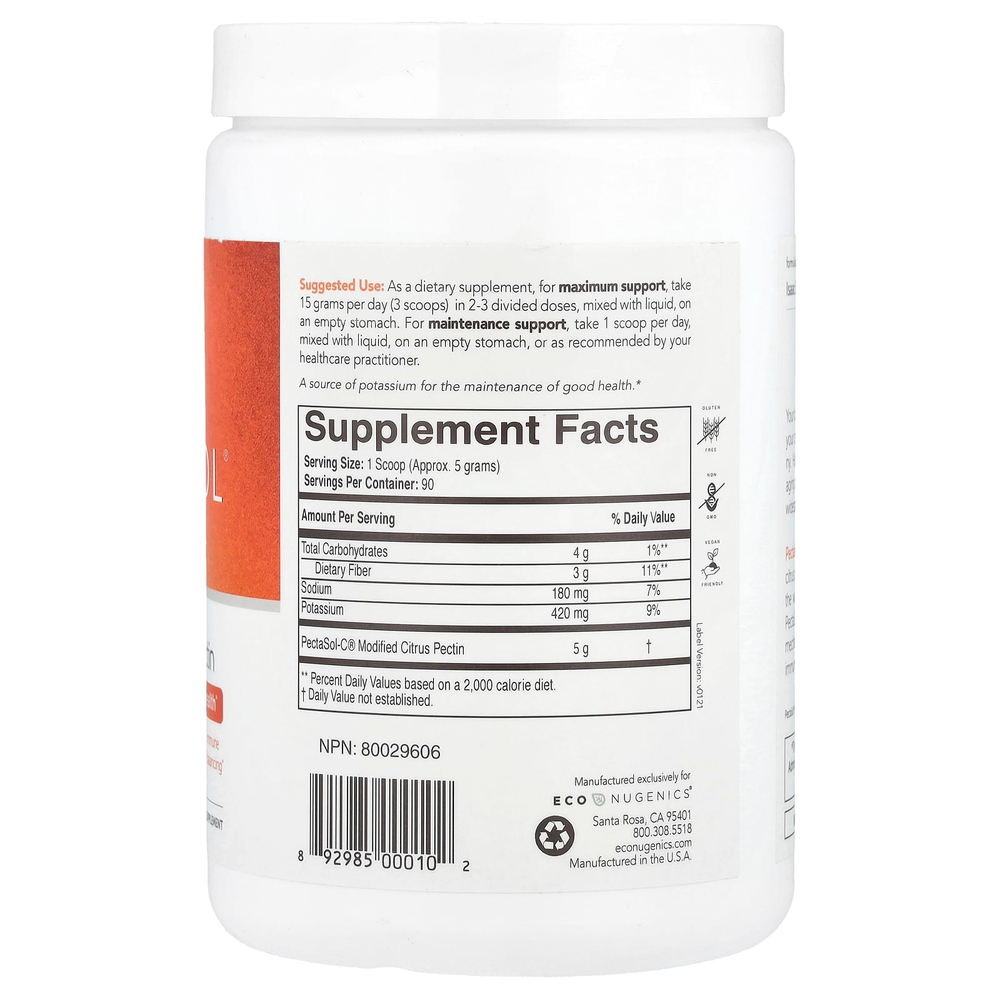 Econugenics, PectaSol®, модифицированный цитрусовый пектин, 454 г (16 унций)