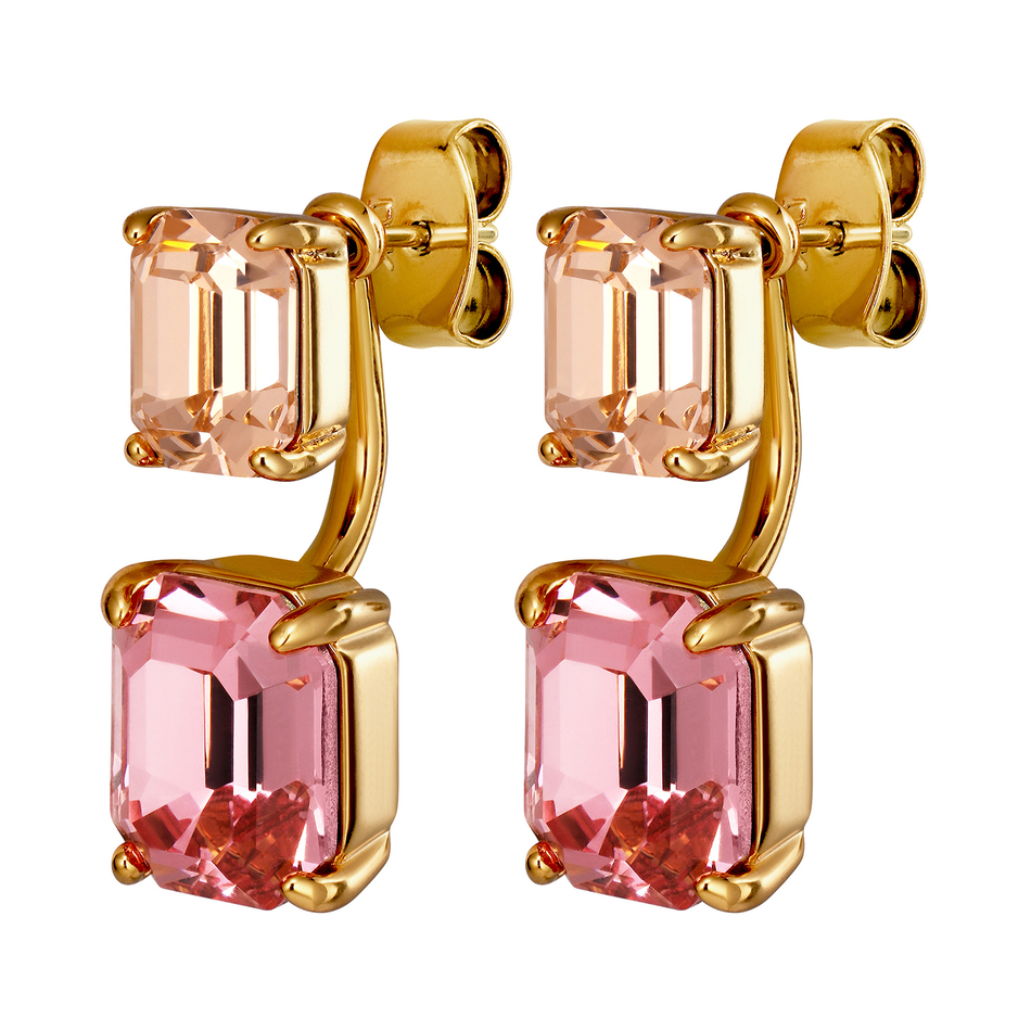 Серьги-трансформеры 2-in-1 Dyrberg Kern TETI SG LIGHT ROSE / PEACH 460006