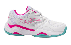 Детские теннисные кроссовки Joma Master 1000 Junior 2504 Clay - white/fuchsia