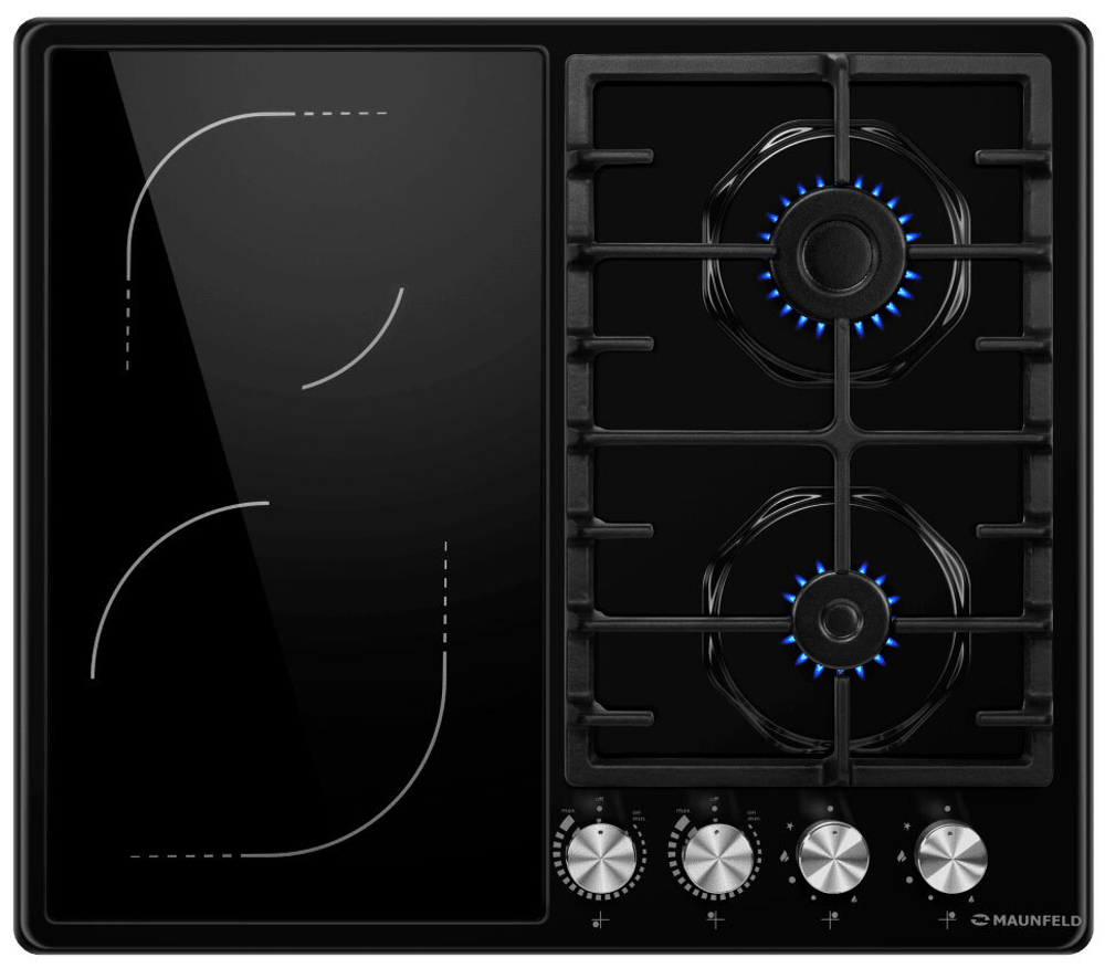 Комбинированная варочная панель Maunfeld EEHE.642VC.3CB/KG