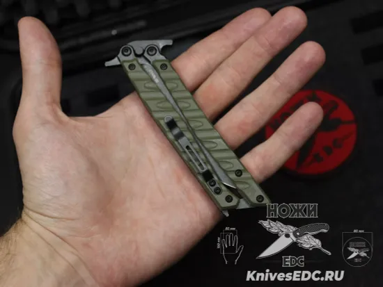 Нож бабочка (балисонг) НОКС Финка Б - сталь D2, рукоять G10