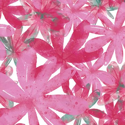 Минималистичный акварельный цветочный принт