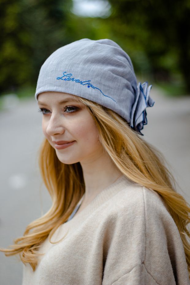 Аурелия Бандана (Коралл / 56-57 / 30х30х6 / б/р / Лен / 0.3)