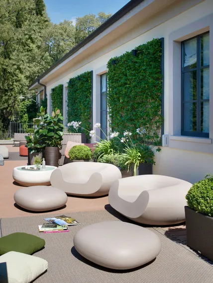 Пластиковое лаунж-кресло Chubby Standard тортора