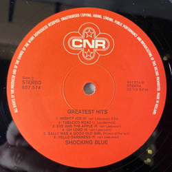 Винтажная виниловая пластинка LP Сборник Shocking Blue Greatest Hits (Нидерланды 1980)