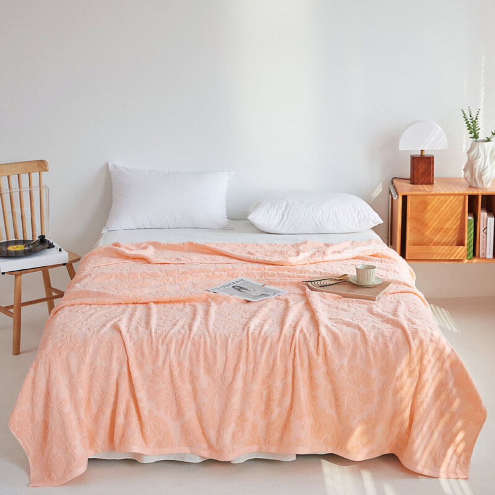 Простыня махровая / покрывало 180х220, 100% хлопок, арт. 03