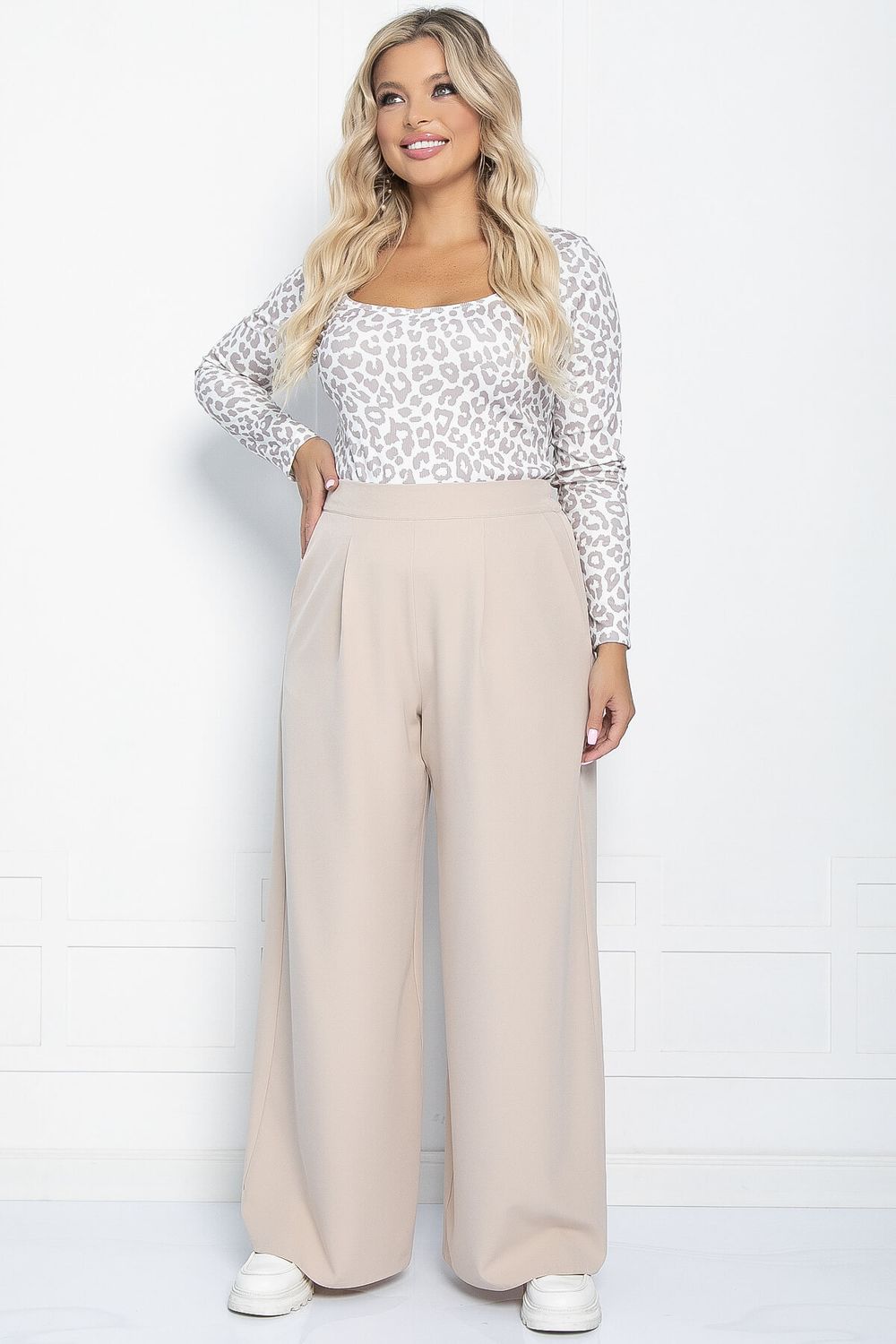 Брюки Дива (бежевые) Б10889 LT Collection