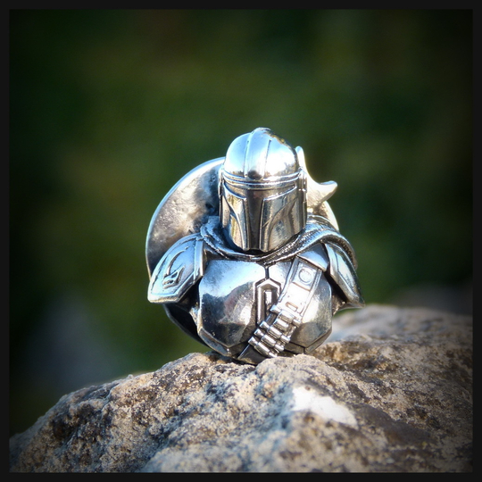 Бусина "Таков Путь" для темляков или браслетов , мельхиор