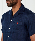 Льняная рубашка POLO RALPH LAUREN - темно-синий(710966421)