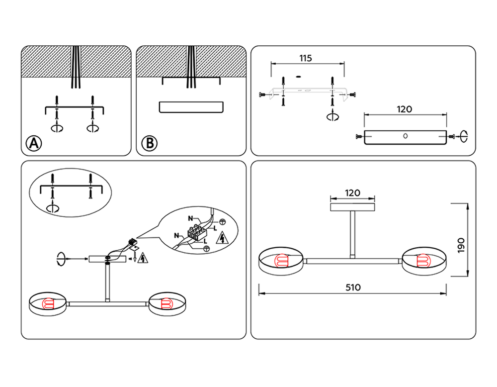 Ambrella Подвесной светильник со сменной лампой Loft TR8225