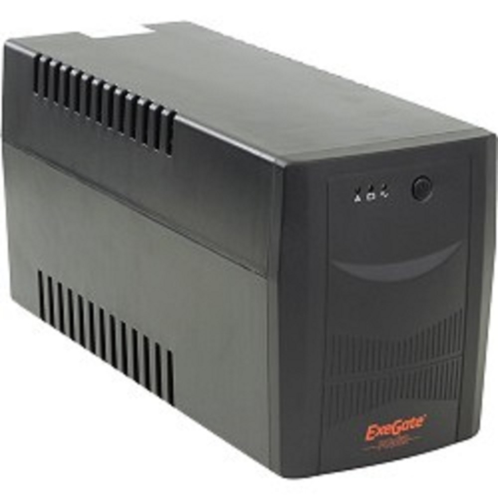 Exegate (EP212521RUS/EP223437RUS) Power  ИБП  Back UNB-1500  &lt;1500VA, Black, 2 евророзетки+2 розетки IEC320&gt;