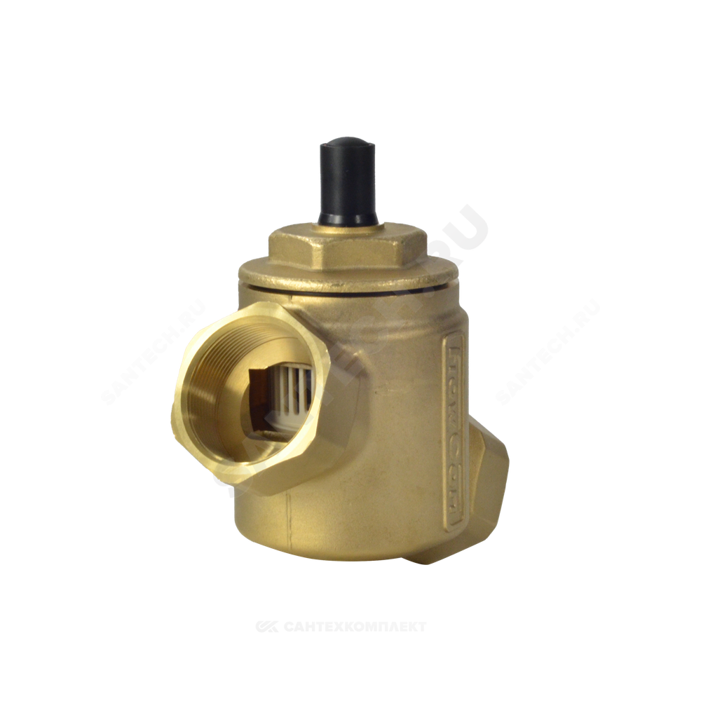 Клапан балансировочный автомат латунь R206A Ду 15 G1/2" A Ру25 ВР 0.27612 - 0.8244 м3/ч без ниппелей Giacomini R206AY013