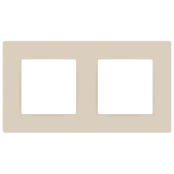 Рамка для розеток и выключателей ЭРА Серия 12 12-5202-02 на 2 поста, Классик, слоновая кость