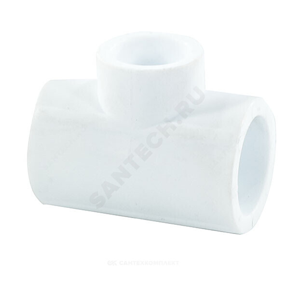 Тройник PP-R переходной белый Дн 25х20х25 PRO VALFEX 10252025-PRO
