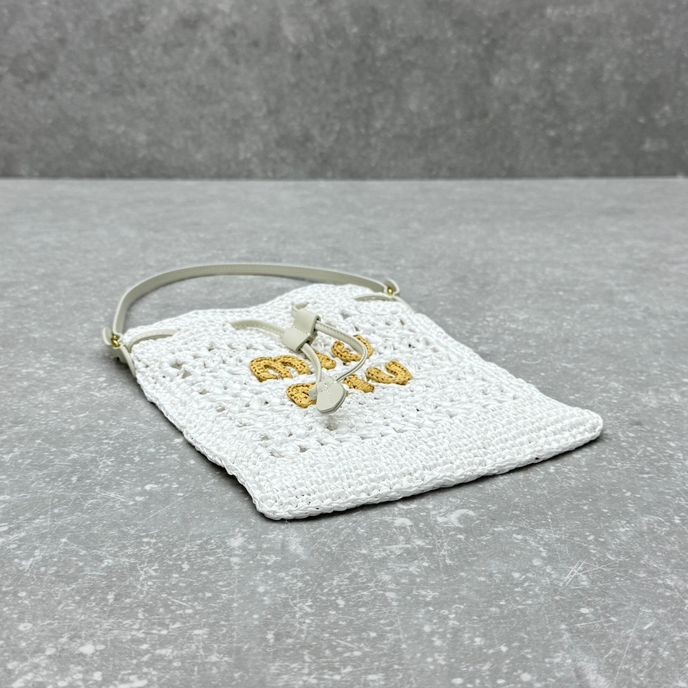 Miu Miu Woven Fabric Mini Bag