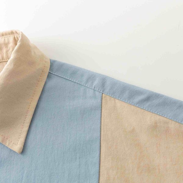 Сорочка Puff мужская песочный / голубой - фото 9