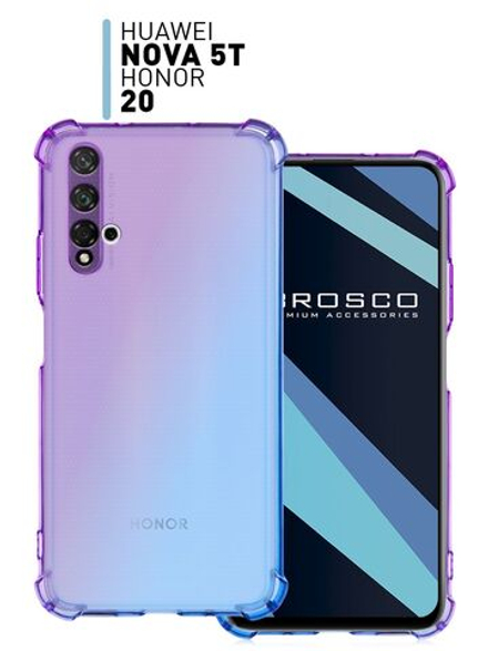 Чехол ROSCO для Honor 20;Huawei nova 5T оптом (арт. HW-H20-HARD-TPU-VIOLET-BLUE)