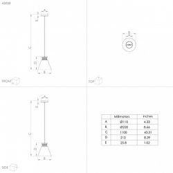 Подвесной светильник Eglo Twicken 43838