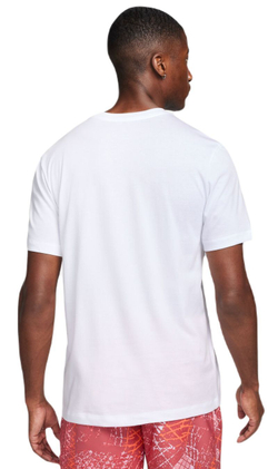 Мужская теннисная футболка Nike Court Dri-Fit Tennis T-Shirt - white/cedar