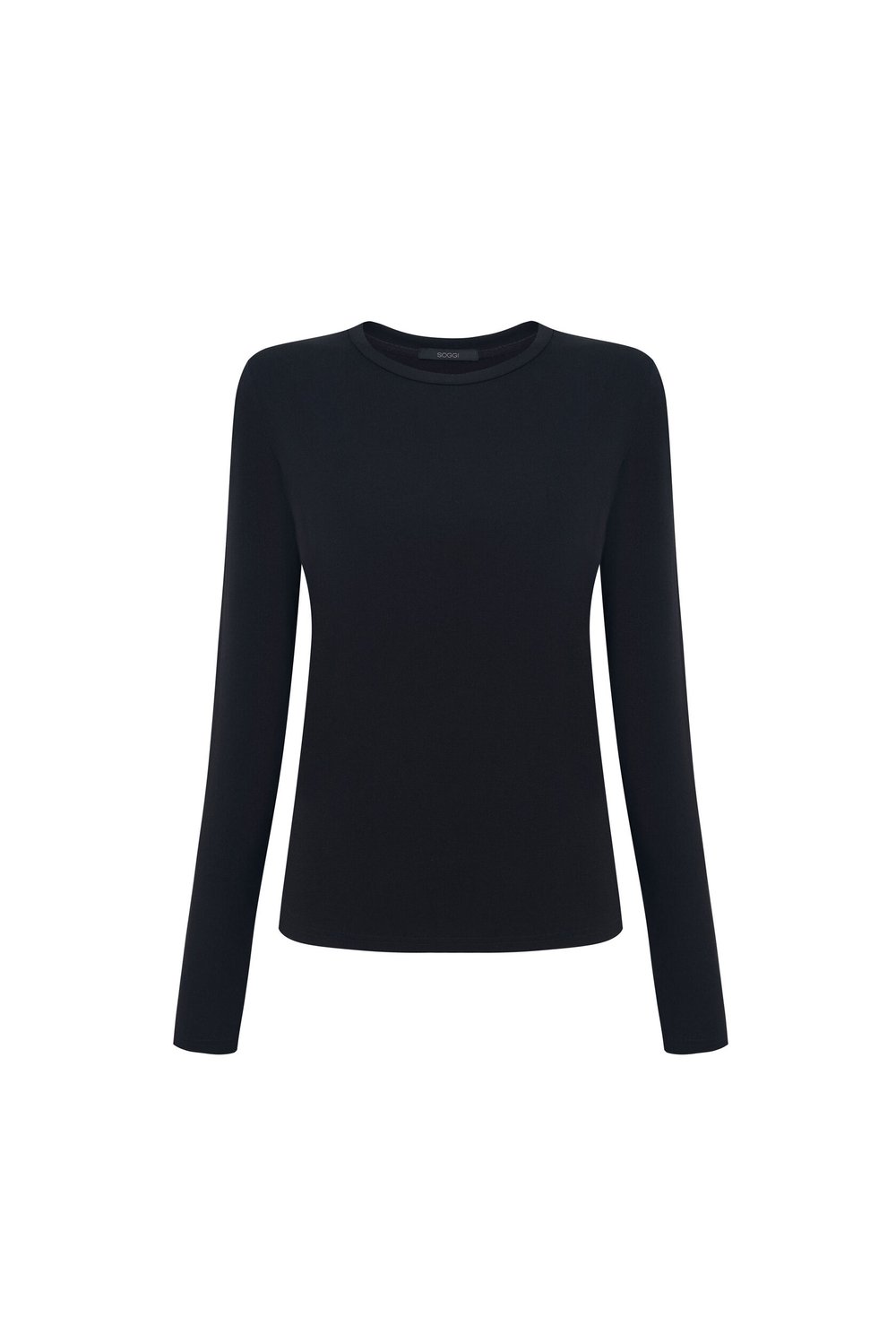 Лонгслив из модала, Черный