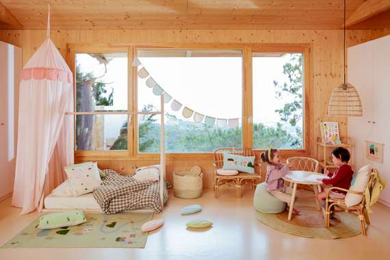 Чехол для подушки Leshy 100% хлопок с домом 45 x 45 cm