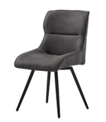 Стул DC-2206 темно серый COWBOY 104#/черный