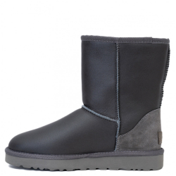 UGG Classic Short Metallic Grey