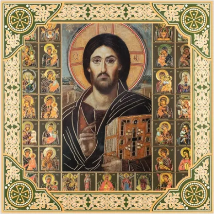 Икона "Спас Синайский", рама 28х28, в коробке