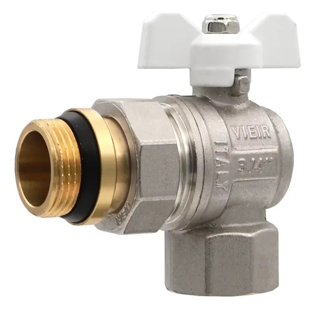 Кран VIEIR шар. с амер. с кольцевым уплотнением 1" угловой VER49A