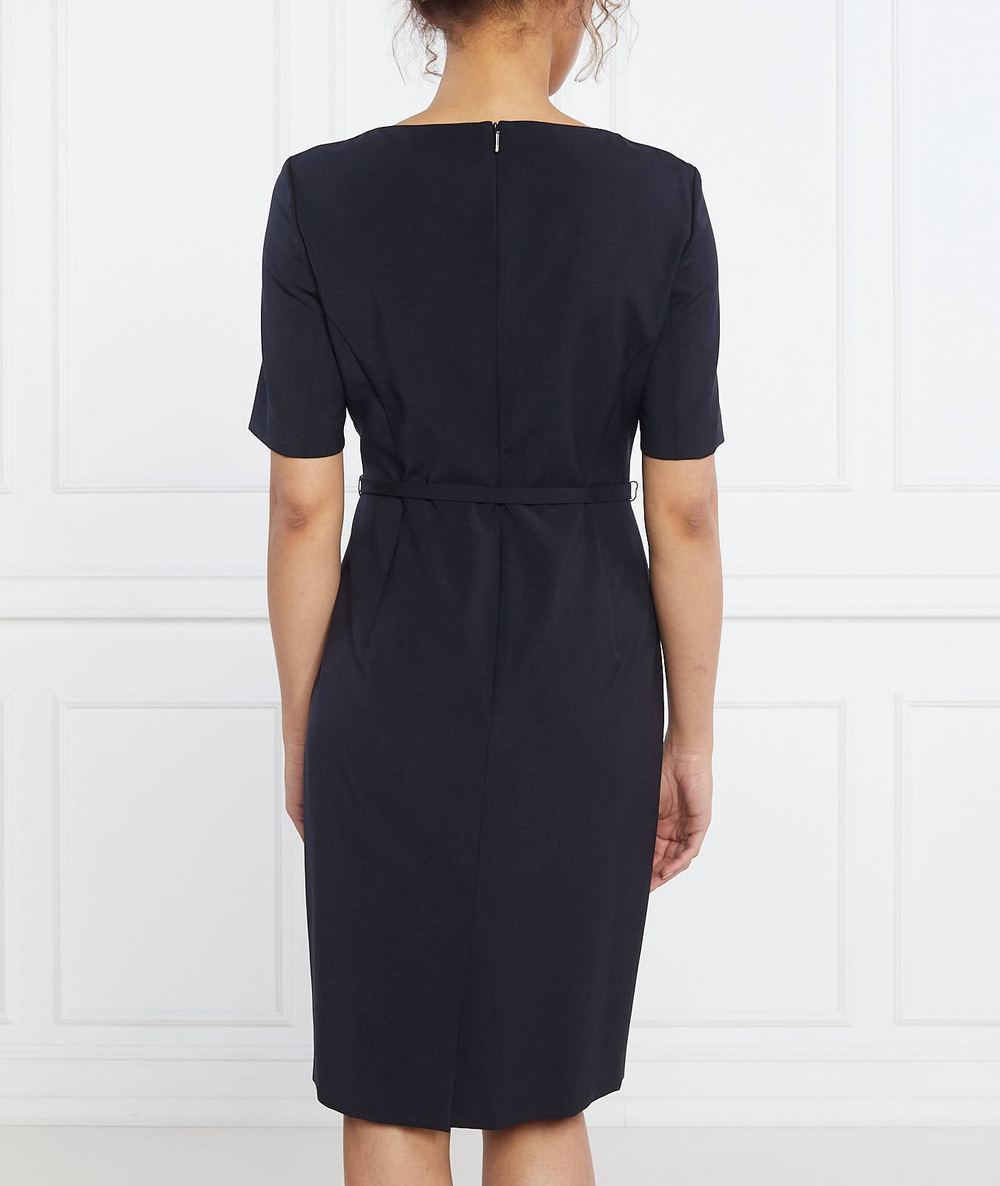 хлопковое платье daleah BOSS BLACK - темно-синий(50490041)
