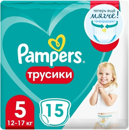 Pampers Pants трусики Юниор (12-17кг) 15 шт