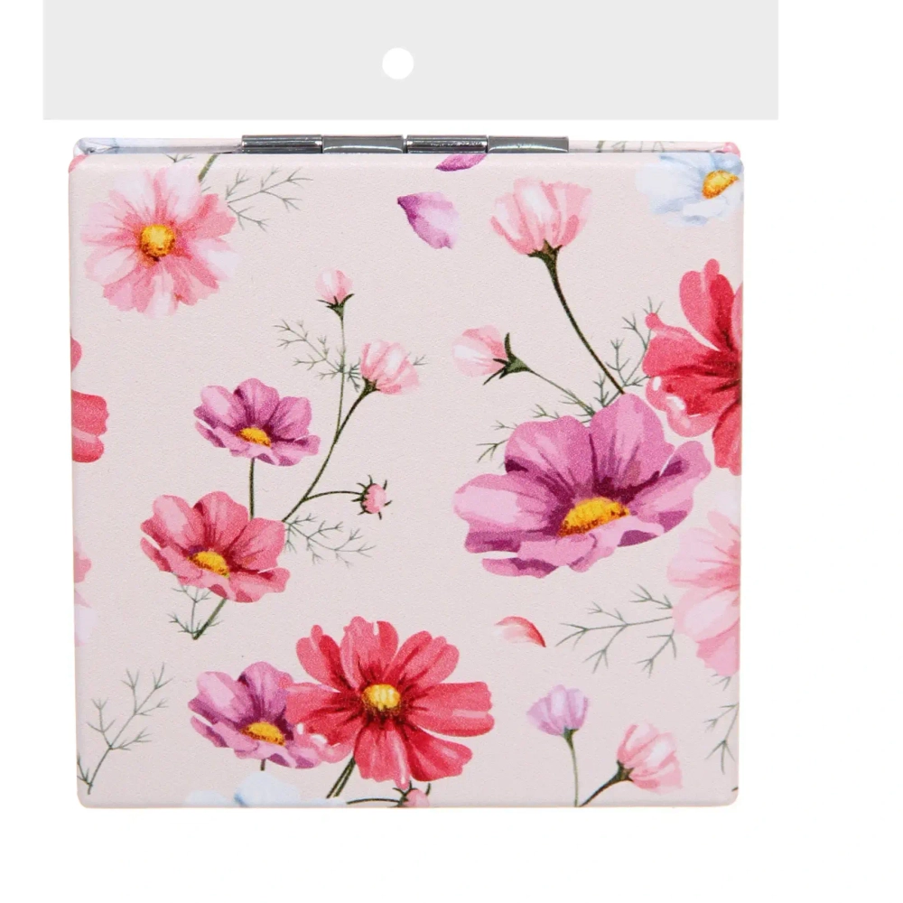 Зеркало косметическое двойное «ФРАТЕЛЛИ», циния, 7*7см (пакет с подвесом)