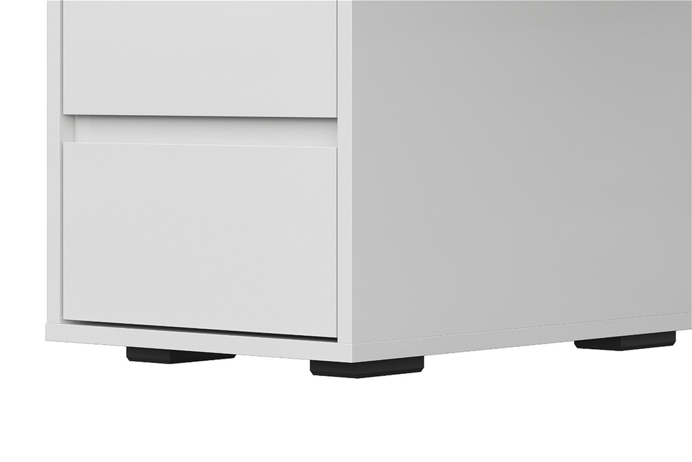 Стол компьютерный №13 Серия 2, Белый глянец