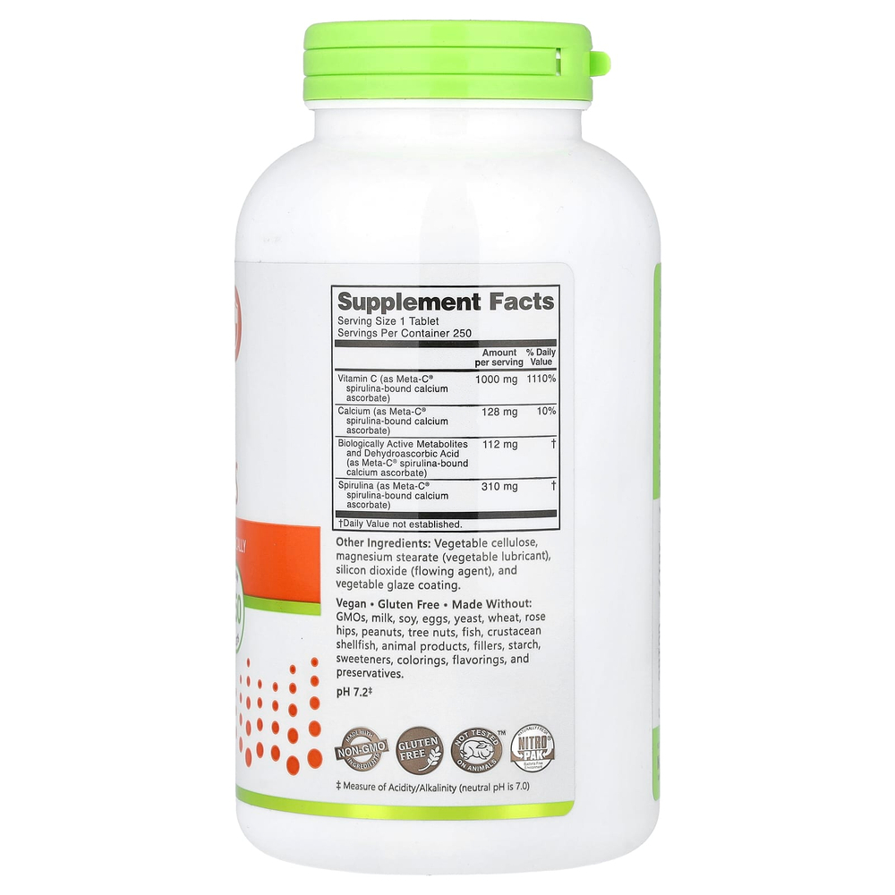 NutriBiotic, Immunity, Meta-C®, 250 растительных таблеток