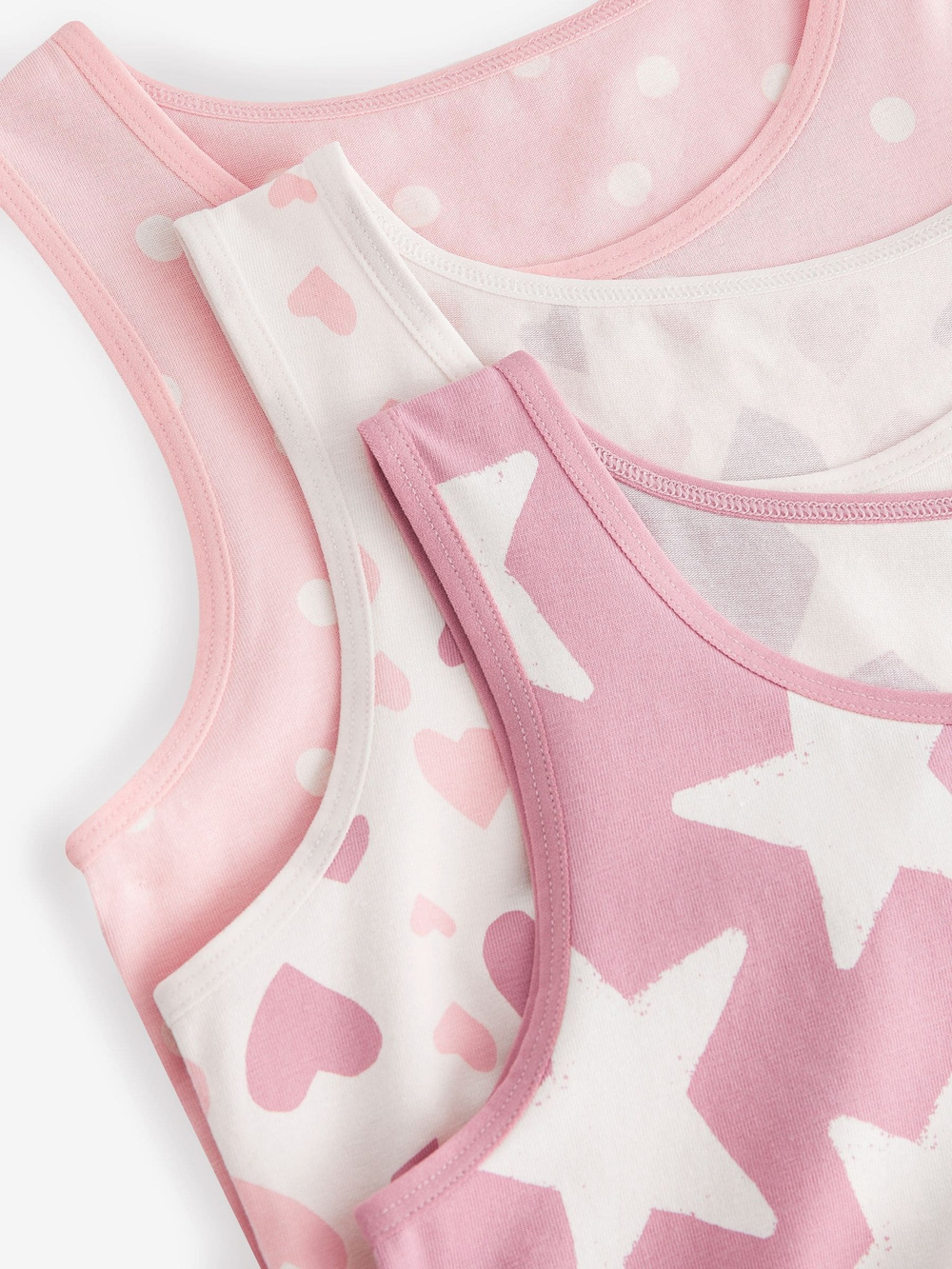 Майка для девочки Next 656-825, 3 шт., Розовый