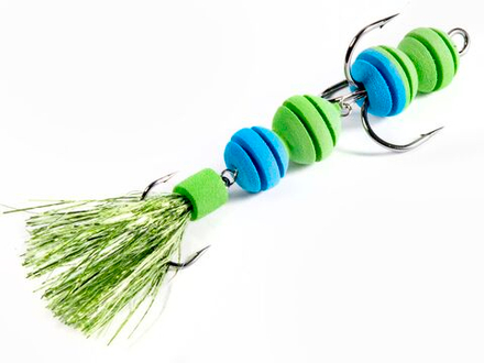 Приманка джиг. LJ PENNON ROLLERWORM зел./син. в блистере