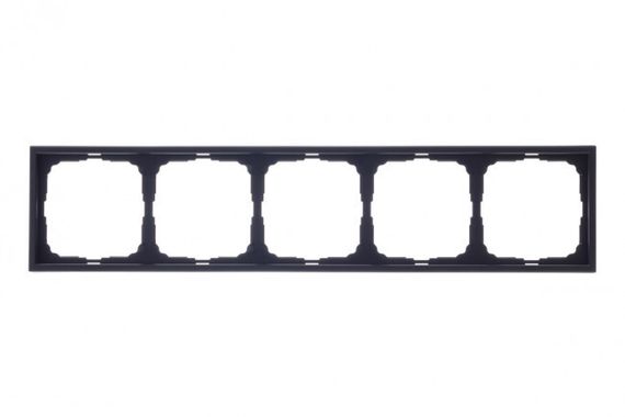 Рамка Systeme Electric ARTGALLERY 5-постовая карбон 41060