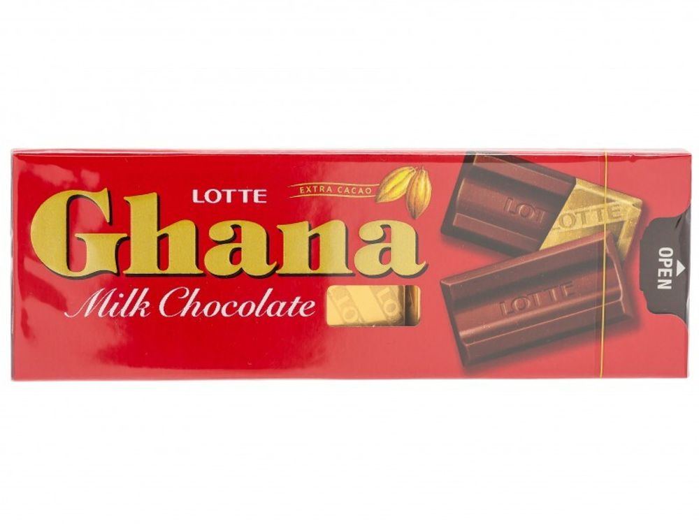 Шоколад CHANA молочный 10шт, Lotte, 40гр, скидка