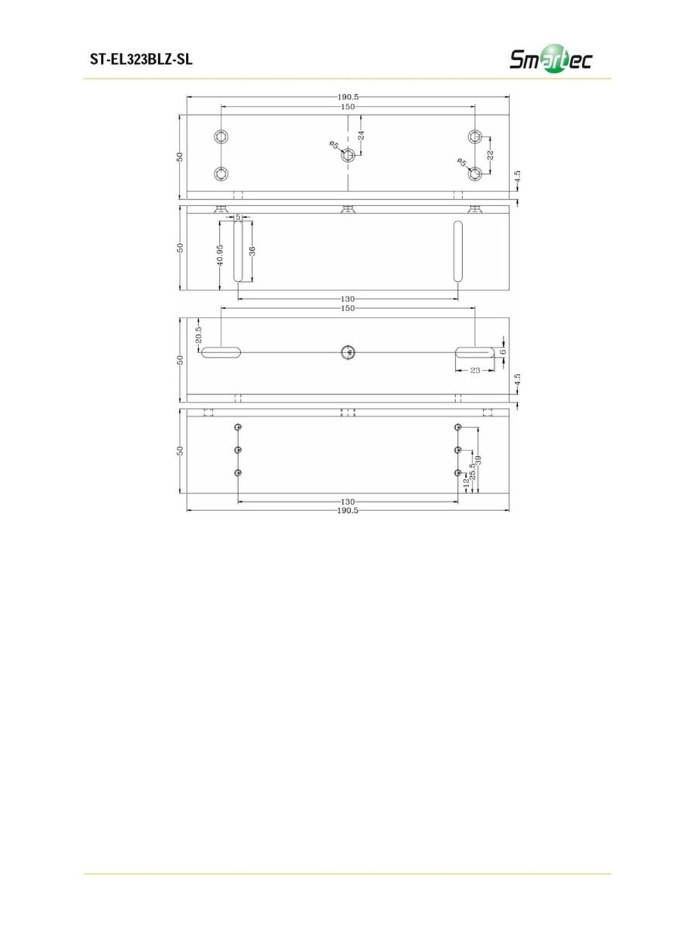 ST-EL323BLZ-SL Адаптер монтажный Smartec