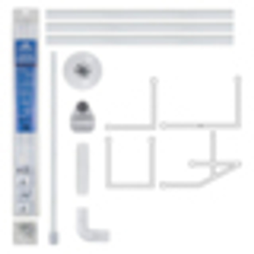 Карниз САНАКС угловой БЕЛЫЙ 90*90*90 с жёстк. фикц. 10029