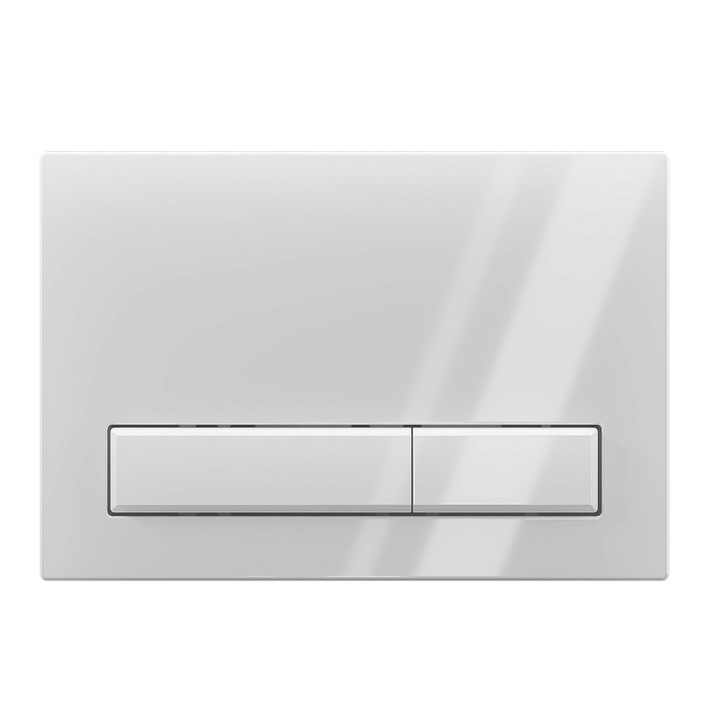 Кнопка инсталляции WPG1400G АНИ ПЛАСТ прямоугольная БЕЛАЯ глянец