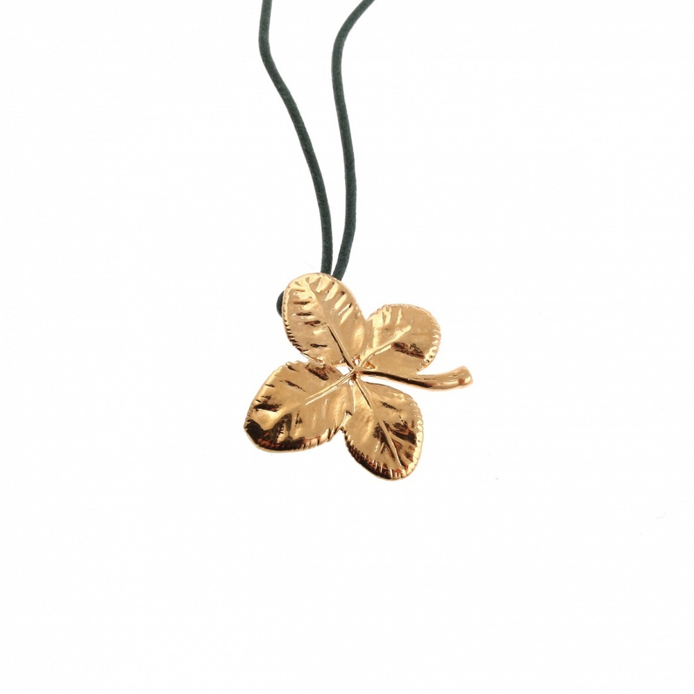 Колье лист Ester Bijoux Четырёхлистник LF13A-RG BR