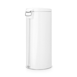 Ведро для мусора Brabantia МС белое 30л вид сзади