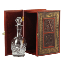 Книга-бар малый «Двухтомник». Цвет бордо