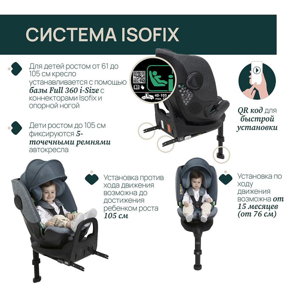 Автокресло Chicco Bi-Seat I-Size Air with Base Full 360 Black Air