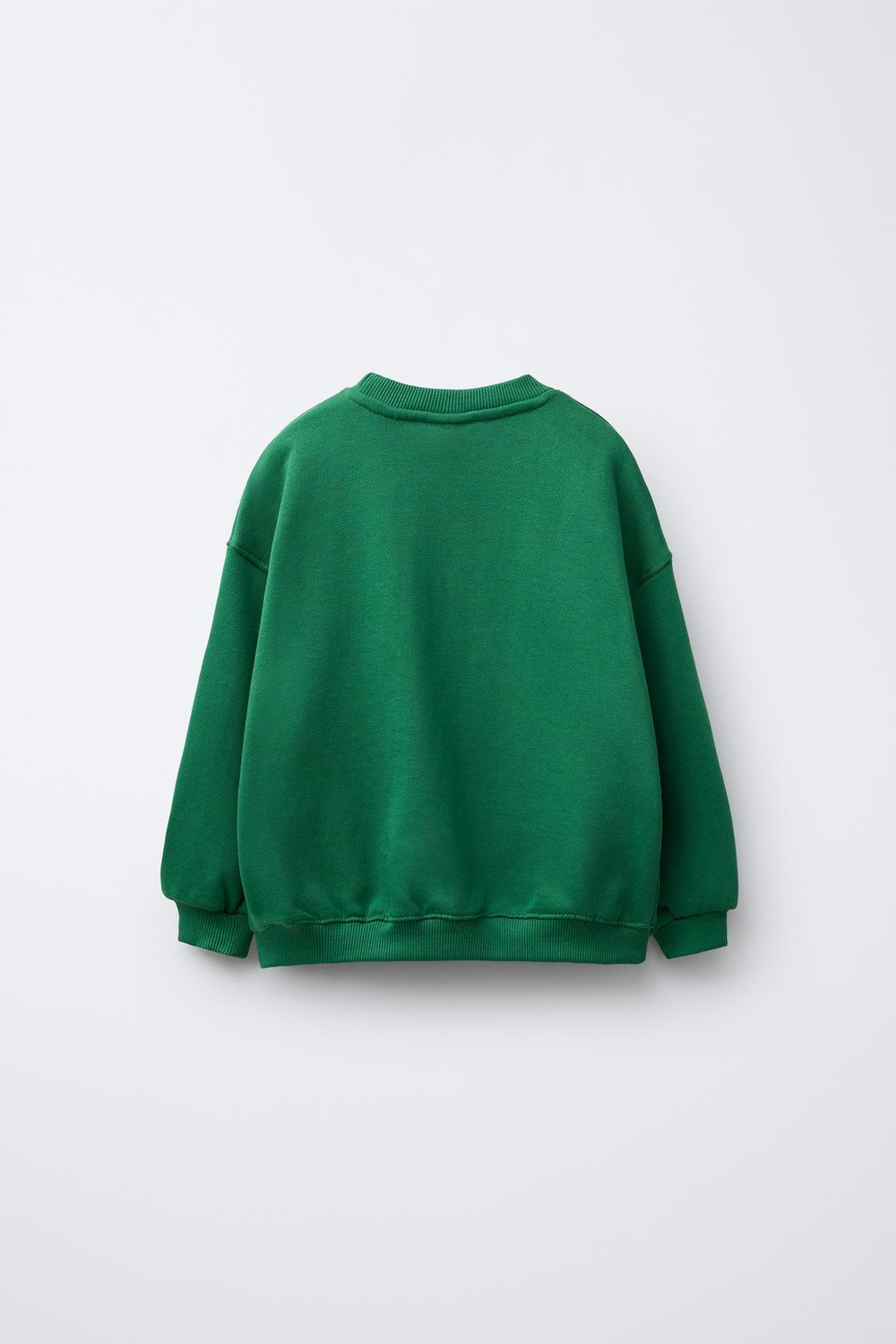 ZARA ТОЛСТОВКА С НАДПИСЬЮ LONDON, ЗЕЛЕНЫЙ