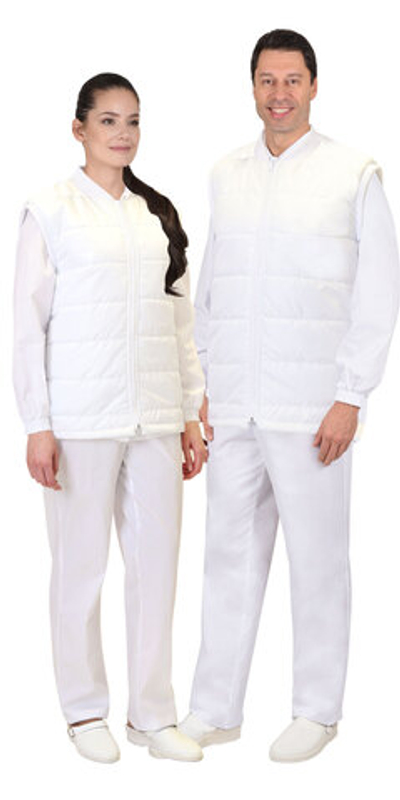 Жилет мужской и женский  белый