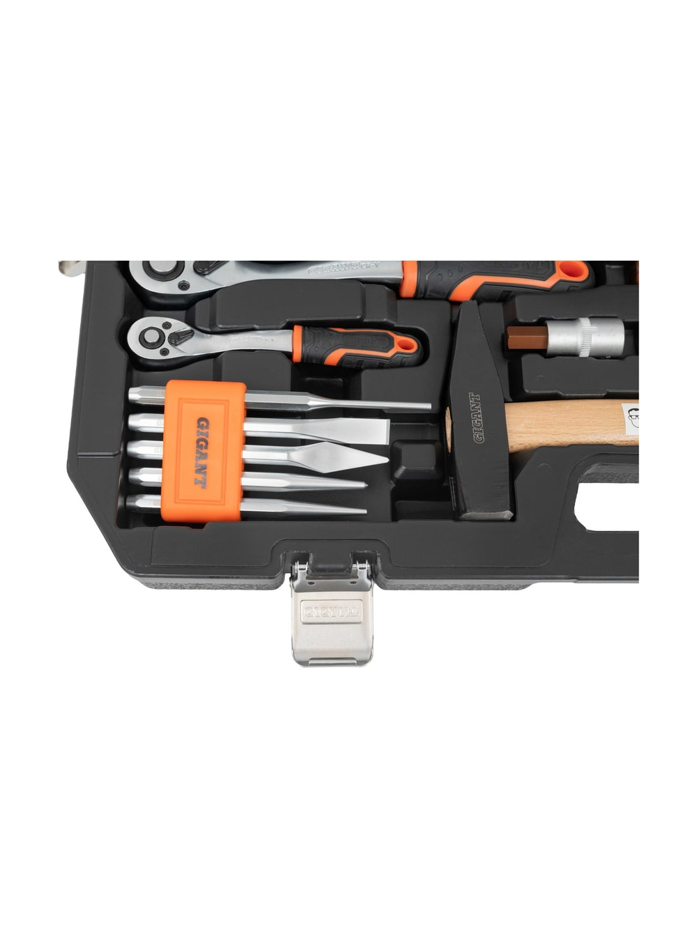 Набор инструмента Gigant 1/2 и 1/4 дюйма с 6-гранными головками, 128 предметов GAS-128