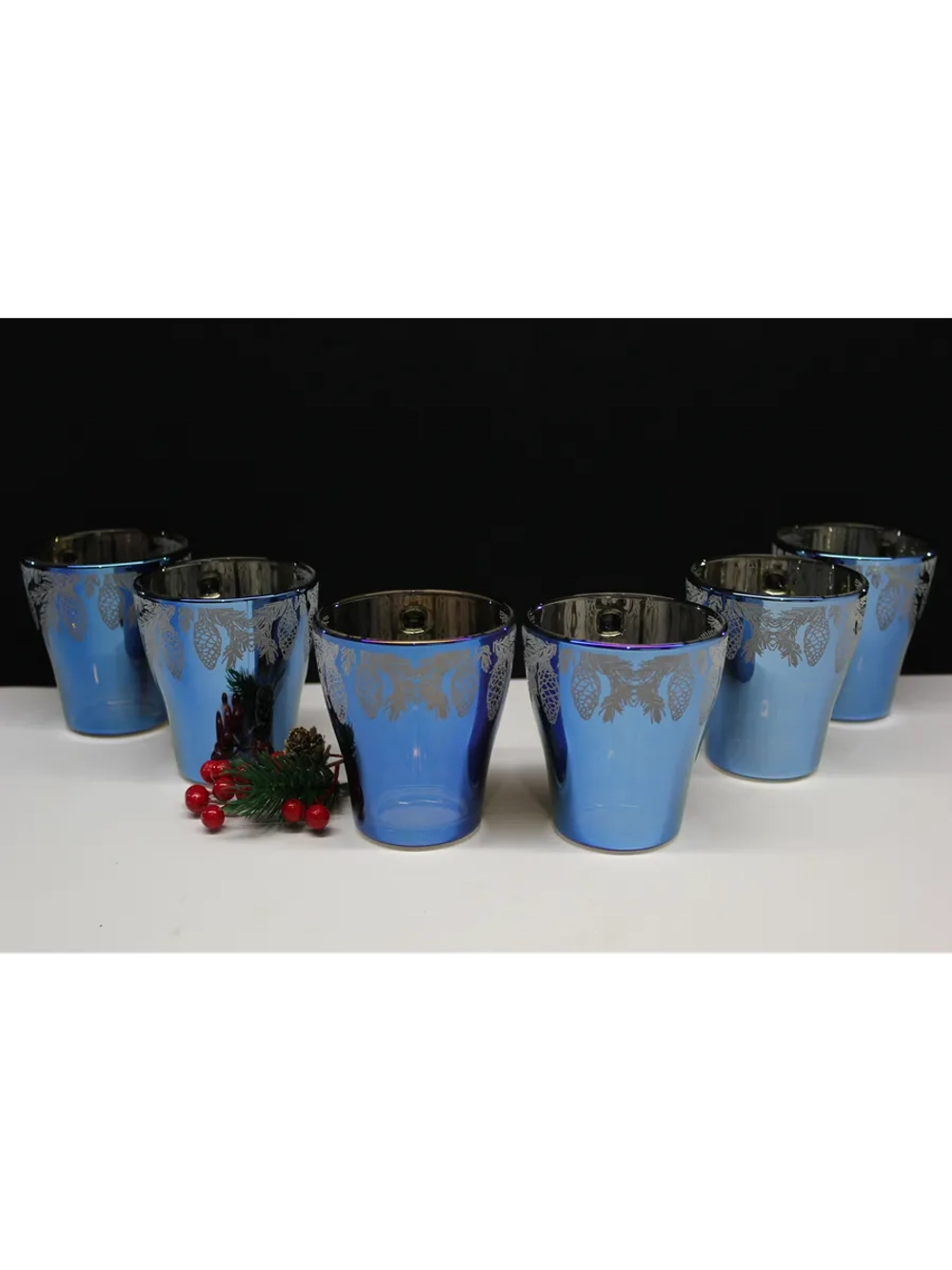 Набор кружек "Лазурит Шишки"